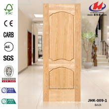 JHK-009-1 Günstige Preis Gute Qualität Vietnam Office Project Natürliche Brich Furnier MDF Factory Door Skin